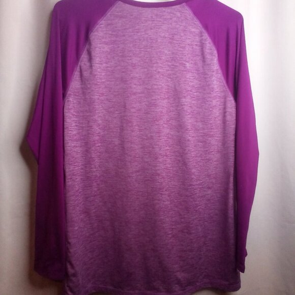 C9 Champion Shirt Women M Long Sleeve DuoDry Active Athletic Purple - Picture 4 of 16